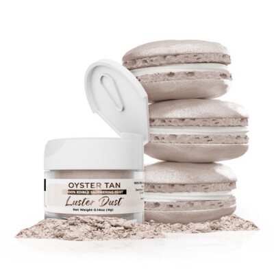 Bakell  4g Oyster Tan Edible Pearlized Luster Dust 