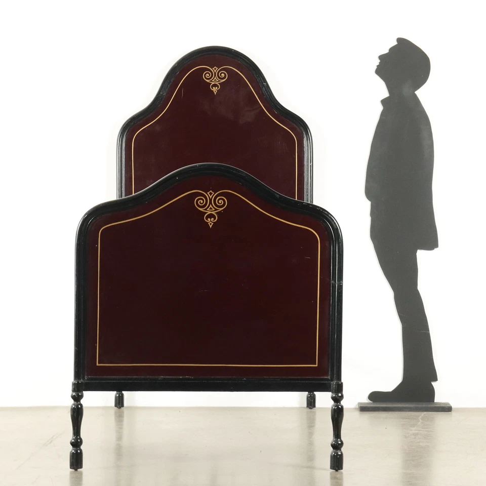 Lit Ancien Umbertino Fer Forgé Italie du XIXe Siècle Original - Photo 2/4