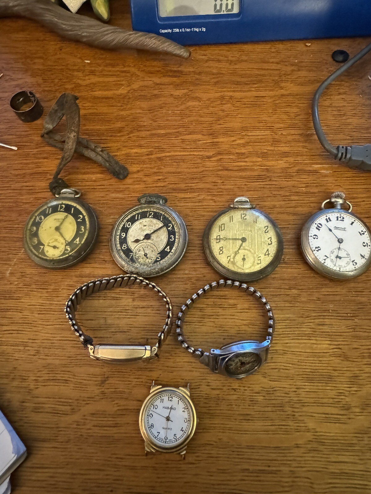 VERY Vintage Lot Pocket Watches/Watches Ingraham Ingersoll Defiance