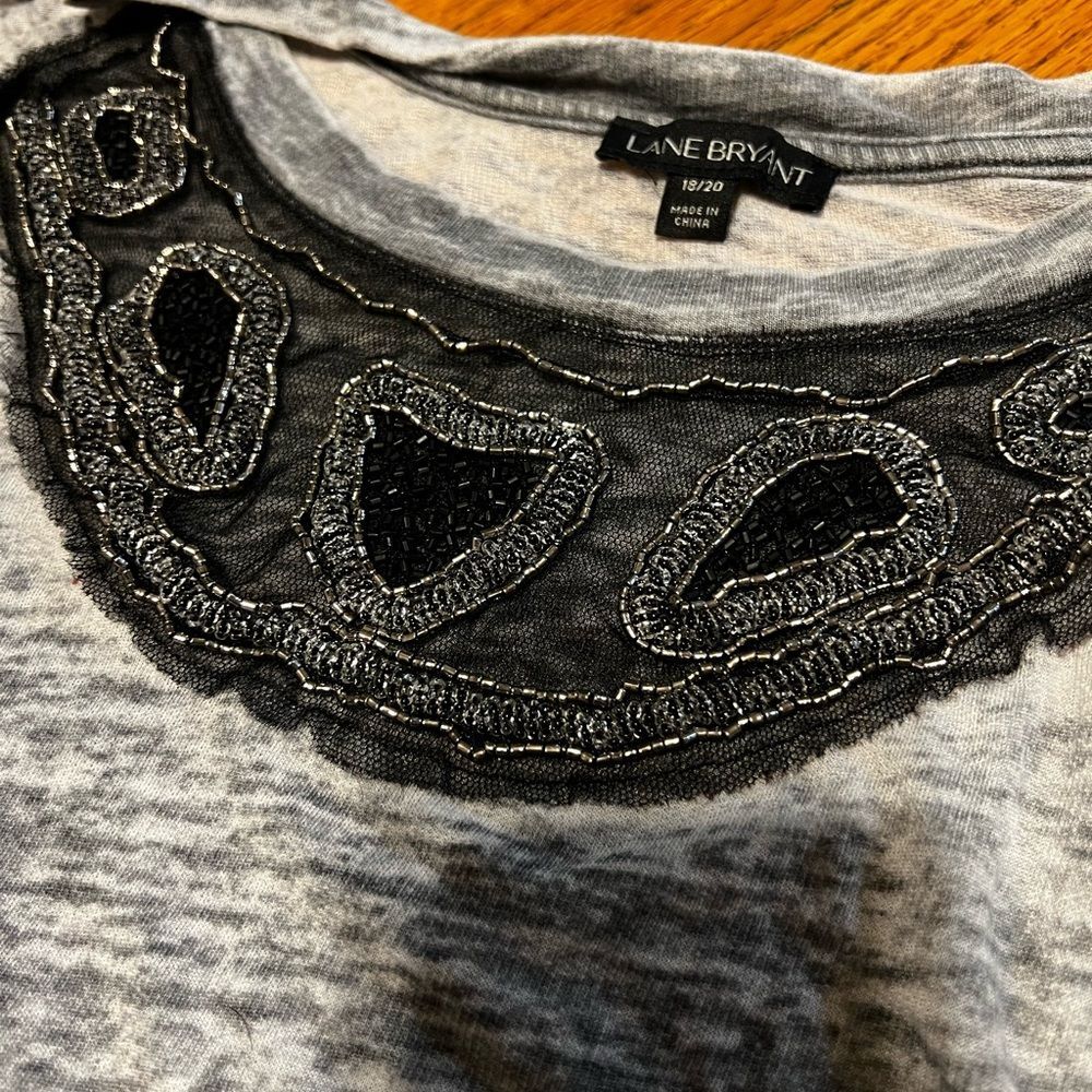 Lane Bryant Plus size Pull over thin sweatshirt w… - image 3