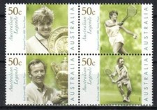 Australia Stamp 2125-2128  - Tennis legends