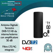 Antenna Amplificata da Esterno/Interno TV Digitale Terrestre USB 4K 100 KM LTE
