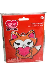 DIY Colorbok Fox with Heart Valentines Day Suncatcher Kit Kids Craft Project