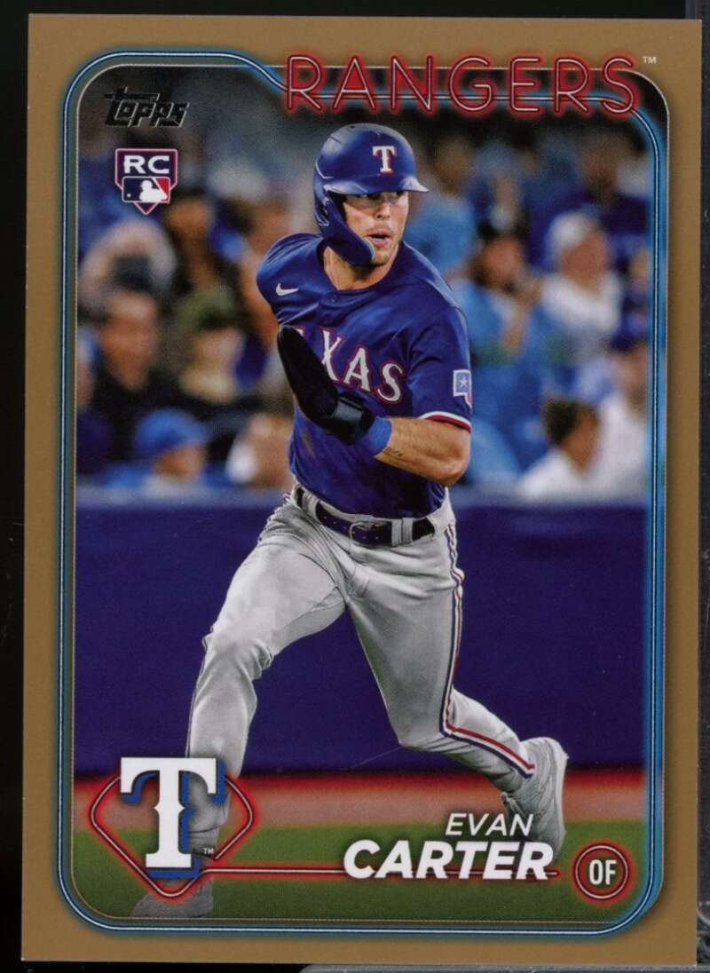 Evan Carter Rookie Card 2024 Topps Gold #280