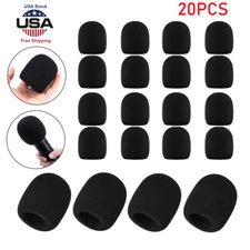 20PCS Thick Handheld Stage Microphone Windscreen Foam Cover Karaoke DJ Black USA