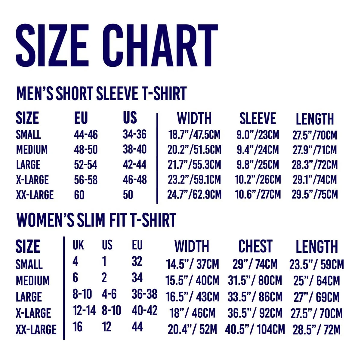 Champion tee cheap size chart