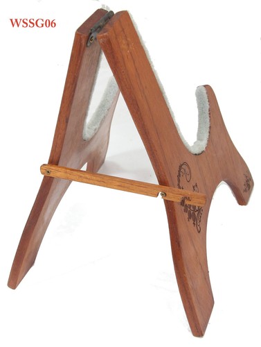 Solid Mahogany Laser Picture Wood Stand For 21" Soprano Ukulele Violin WSSG01-11 - Picture 27 of 47