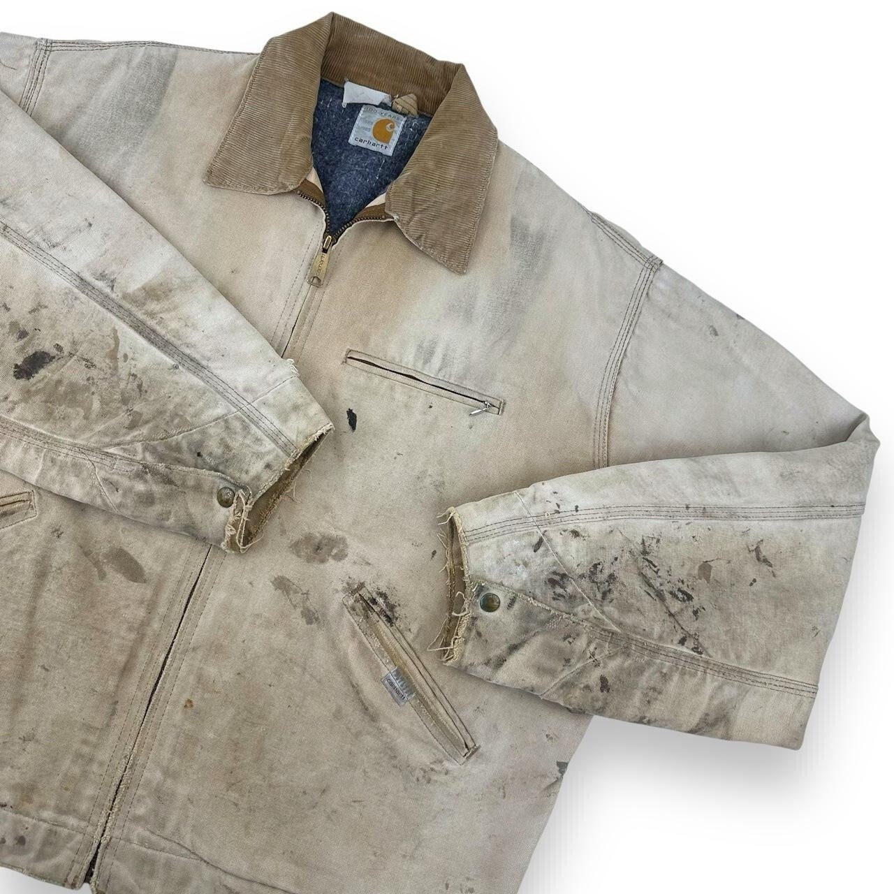 RARE Vtg Carhartt 1989 ‘100 Years of Carhartt’ Detroit Jacket, Tan, Fits L CB446 image 6