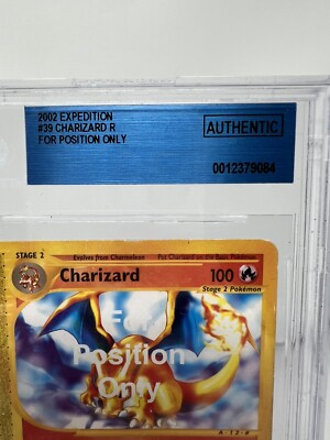 2002 Pokemon Expedition Charizard For Position Only Test Card