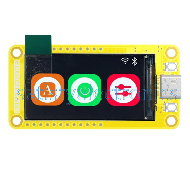 ESP32-S3 HMI WIFI&Bluetooth Smart Display 1.9 inch IPS LCD TFT For Arduino