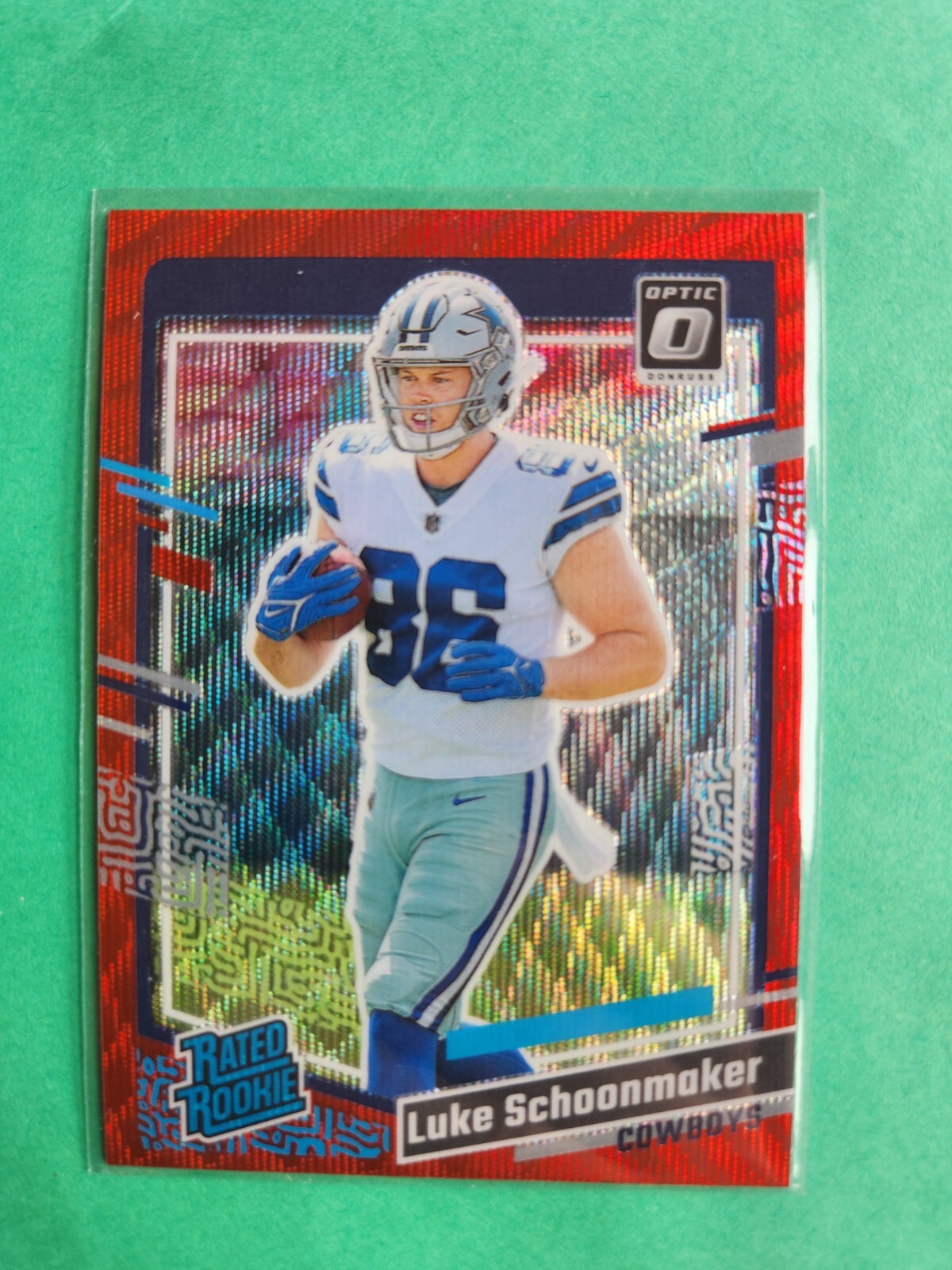 2023 Donruss Optic Rated Rookie Red Wave Prizm Luke Schoonmaker #325