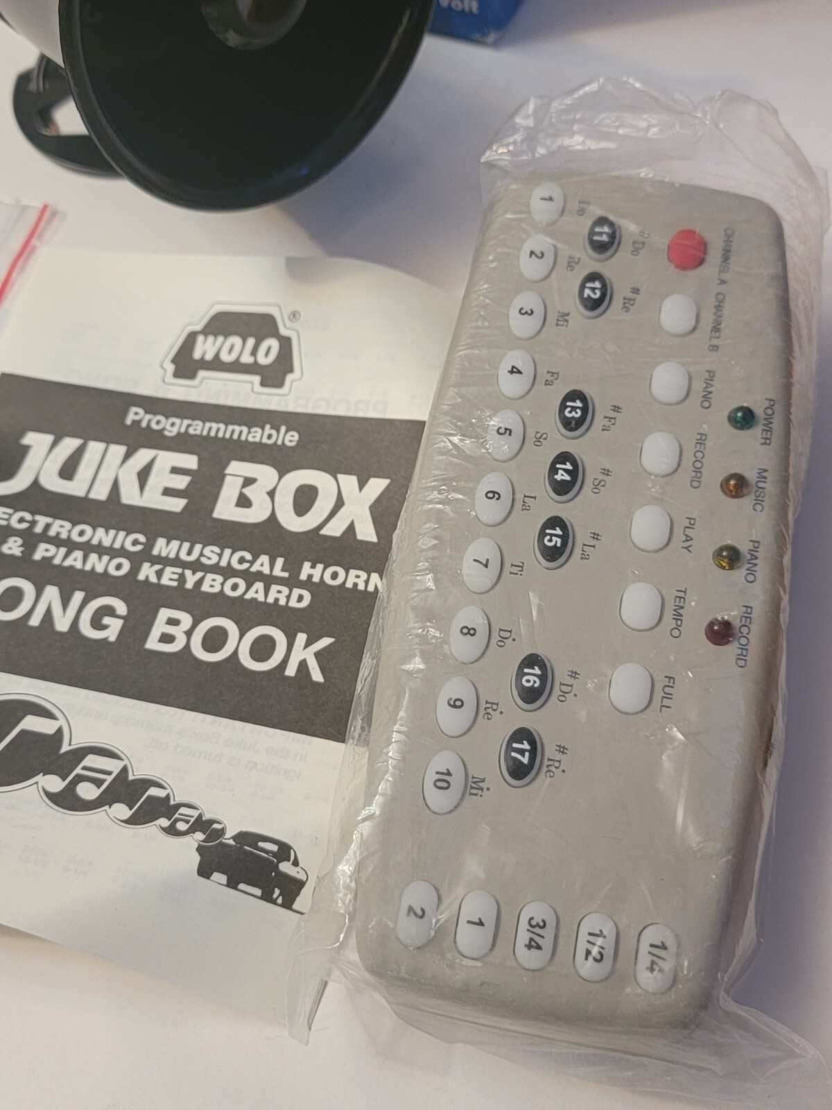 WOLO 336 Juke Box Electronic Musical Horn; 12Volt; 105 Decibels With