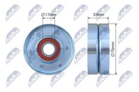 RNK-HD-029 Nty Spannrolle, Keilrippenriemen FüR Honda