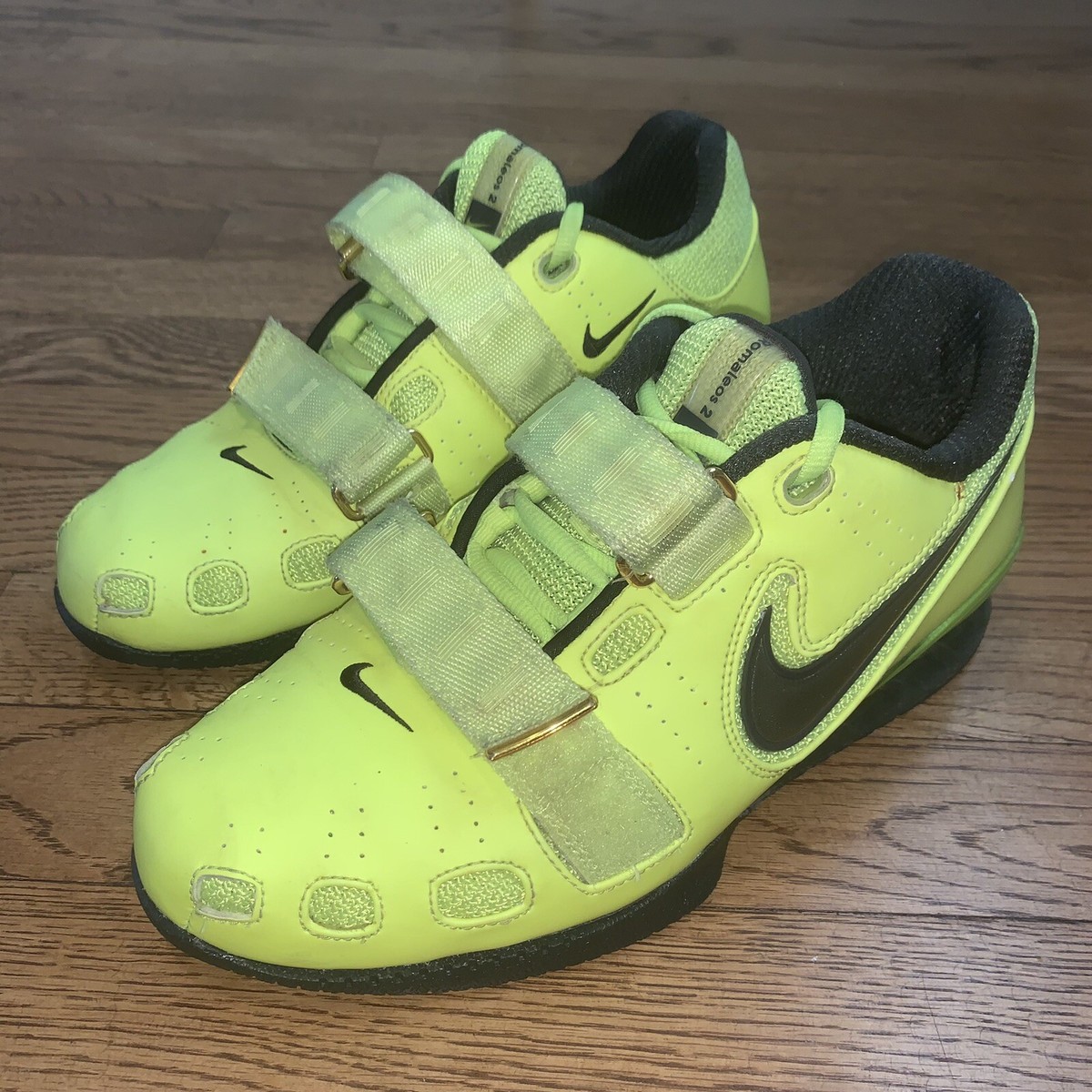 Nike Romaleos 2 Volt Yellow Green Weightlifting Shoes Men's