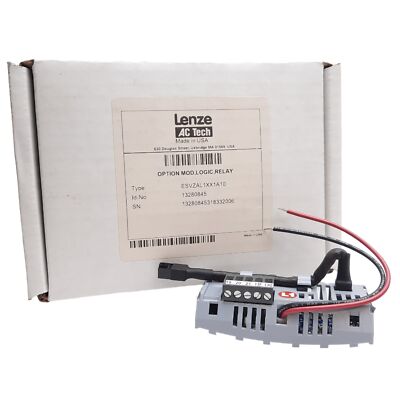 Lenze ESVZAL1 SMVector Additional I/O Module, 1 Relay Output, 2 Digital Inputs