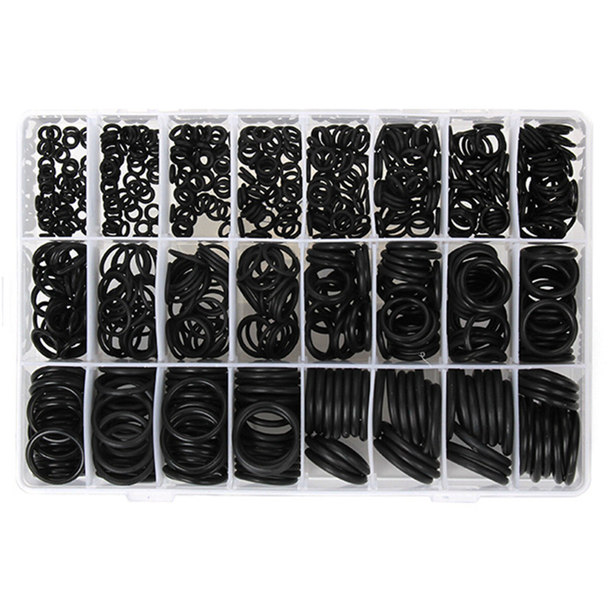 Rubber 740pcs Set Car Air Conditioning Sealed Ring A/C Trim Repair O-Ring Seal