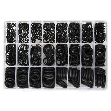 740Pcs Car Air Conditioning Repair Accessories Rubber O-Ring Seals Black W/Box