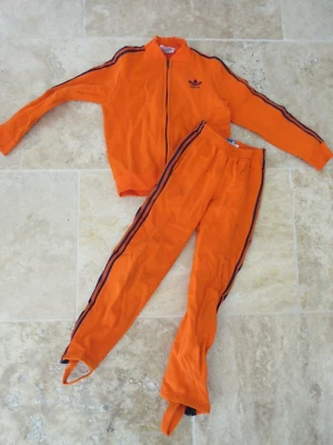 Survêtement ADIDAS vintage 70'S VENTEX tracksuit orange Trefoil 10 ans 138 sport - Photo 1/4