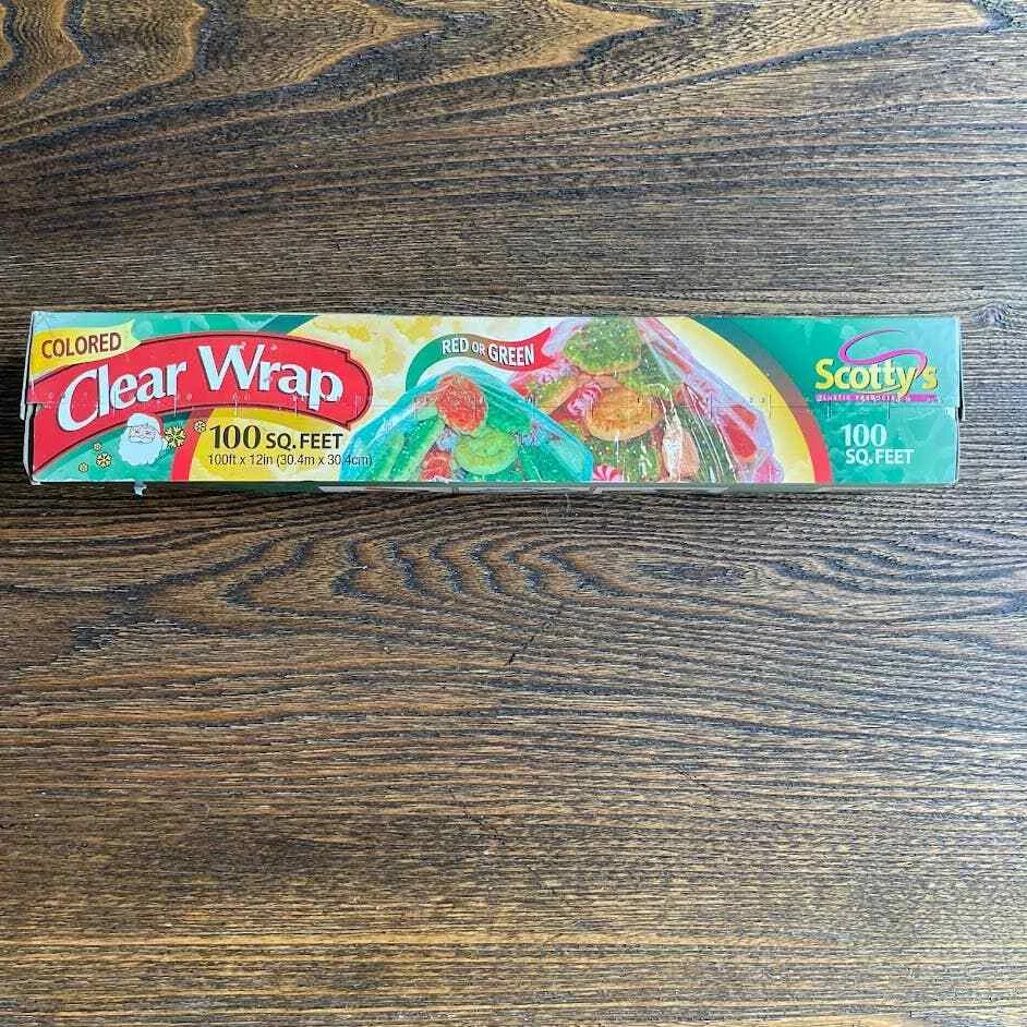 Colored saran wrap deals