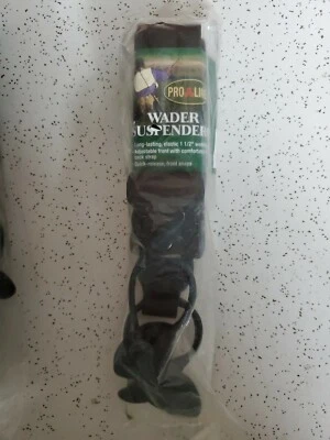 PRO-LINE RACING Pro Line H-back Brown Synthetic Leather Wader Suspenders Size-AST