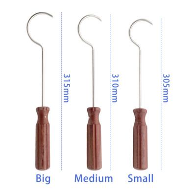 Wire threading device Wire Passers Orthopedic Trauma Instrument Wooden handle
