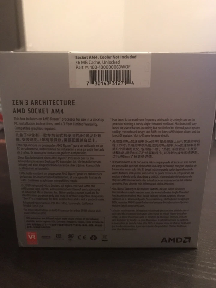 AMD Ryzen 7 5800X Desktop Processor (4.7GHz, 8 Cores, Socket AM4) Box -... - Image 2 of 4