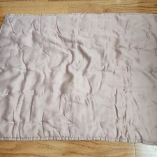 West Elm Lyocell Standard Pillow Sham Crescent Stitch Pale Mauve 26" x 20" New 