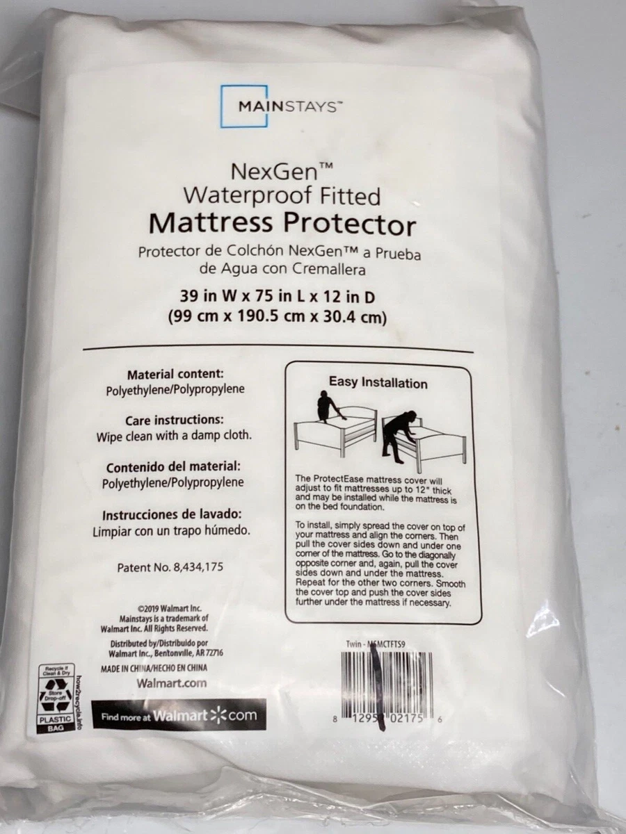 MainStays Cooling Fitted Mattress Protector