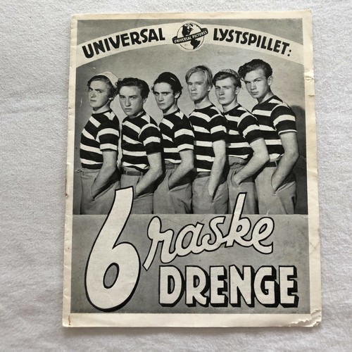 Little Tough Guys in Society Mischa Auer, Mary Boland 1938 Danish Movie Program