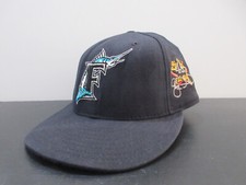 Florida Marlins Hat Cap Fitted Mens 7 1/8 Ryan Dempster All Star Game Used Worn