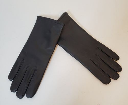 Isotoner Womens Black Soft Leather Fleece Lined Driving Gloves SZ 8 - Picture 4 of 10