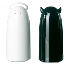 Koziol SPICIES Salt & Pepper Shakers - BLACK/WHITE