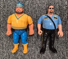 WWF Hasbro The Twin Towers Big Bossman Akeem Action Figures 1990 Series 1 WWE