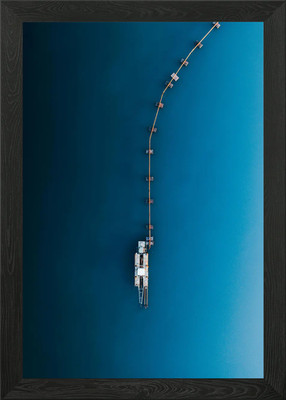 Meer Sommer Brücke Gerahmtes Wandbild Poster Leinwanddruck Bild