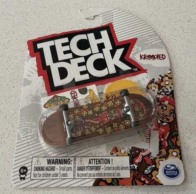 TECH DECK - KROOKED - MARK GONZALES FINGER SKATEBOARD GONZ N ROSES SWEATPANTS