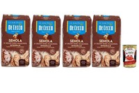 De Cecco Vollkorn Hartweizen Grieß 4X1Kg Brot & Pasta Vorteilspack +Polpa