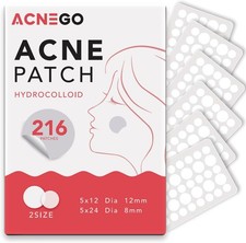 216 Counts Pimple Patches for Face, Hydrocolloid Acne Patches Zit Patches