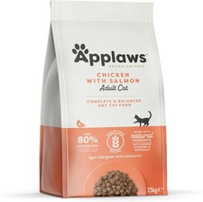 Applaws Complete and Grain Free Dry Adult Cat Food, Chicken with Salmon, 7.5 kg