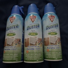 3 Pack Dust Off Disposable Compressed Air Duster, 12 oz Can