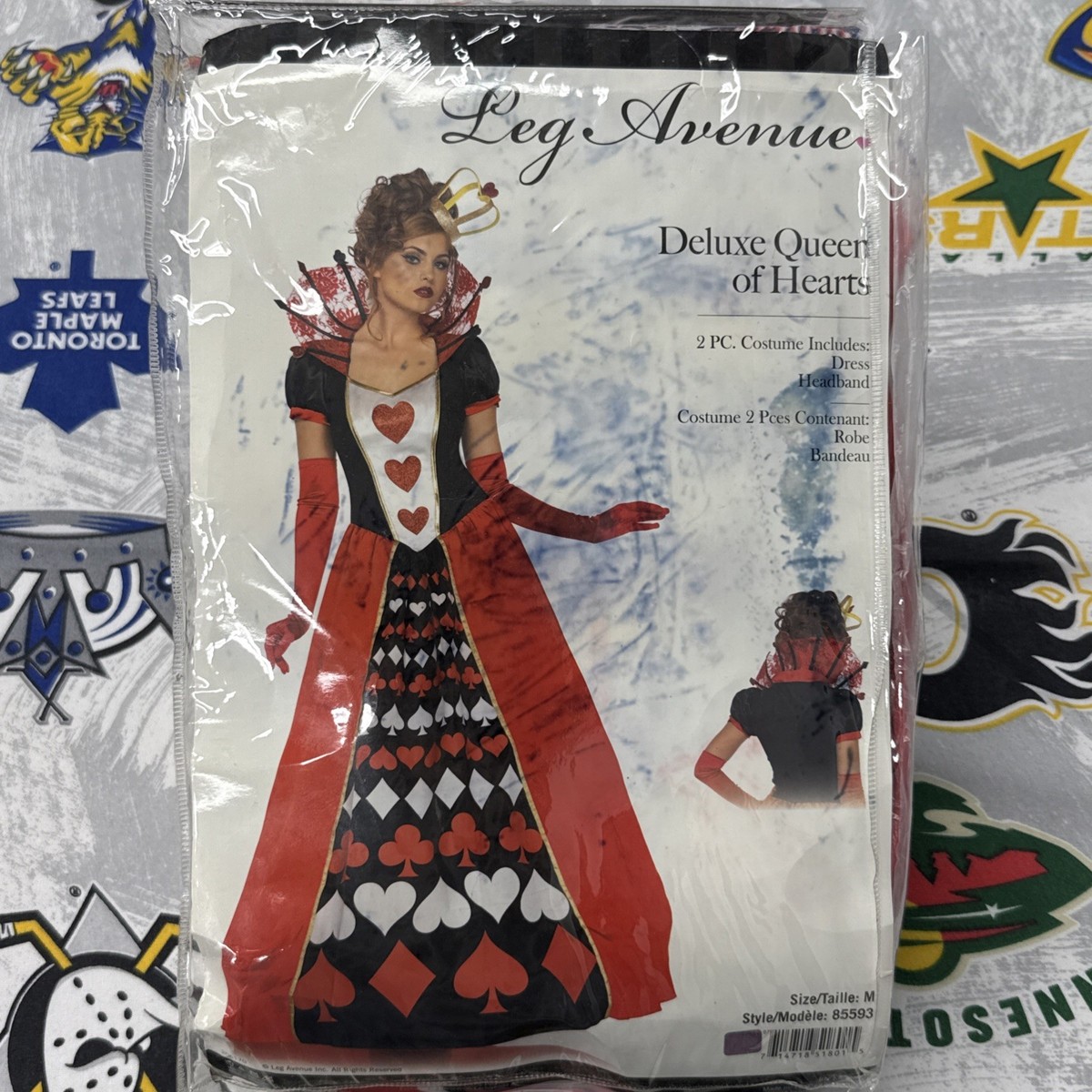 Queen of Hearts Adult Deluxe Costume Women's Complete Outfit Alice