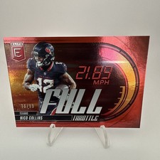 2025 Donruss Elite NICO COLLINS Red Foil COLOR MATCH Full Throttle Texans /99