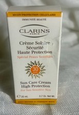 Clarins Paris 30 SPF High Protection Sun Creme .7 Ounces