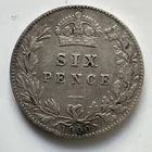 1900 Victoria Sixpence — photo from another recent sale