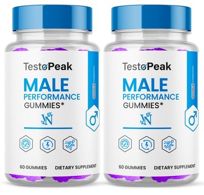 Testo Peak Male Performance Gummies, Testopeak for Mens Vitality Libido&Vigor 2