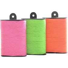 Diamond Braided Utility Cord 1/8 Inch x 45 Feet Polypropylene Rope Heavy Duty