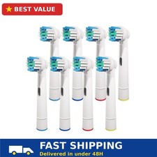 GENKENT 8 Pcs Replacement Toothbrush Heads Compatible with Oral-B Braun Electric