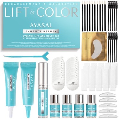 AYASAL Lash Lift Kit Korean Formula Eyelash Perm Non Irritating Gentle Pro Cyan