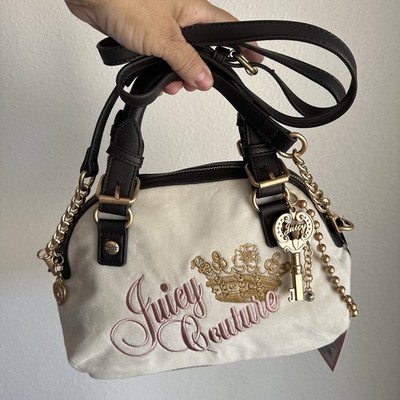 JUICY COUTURE THE KEY TO JUICY DOME SATCHEL CROSSBODY BAG CRYSTAL