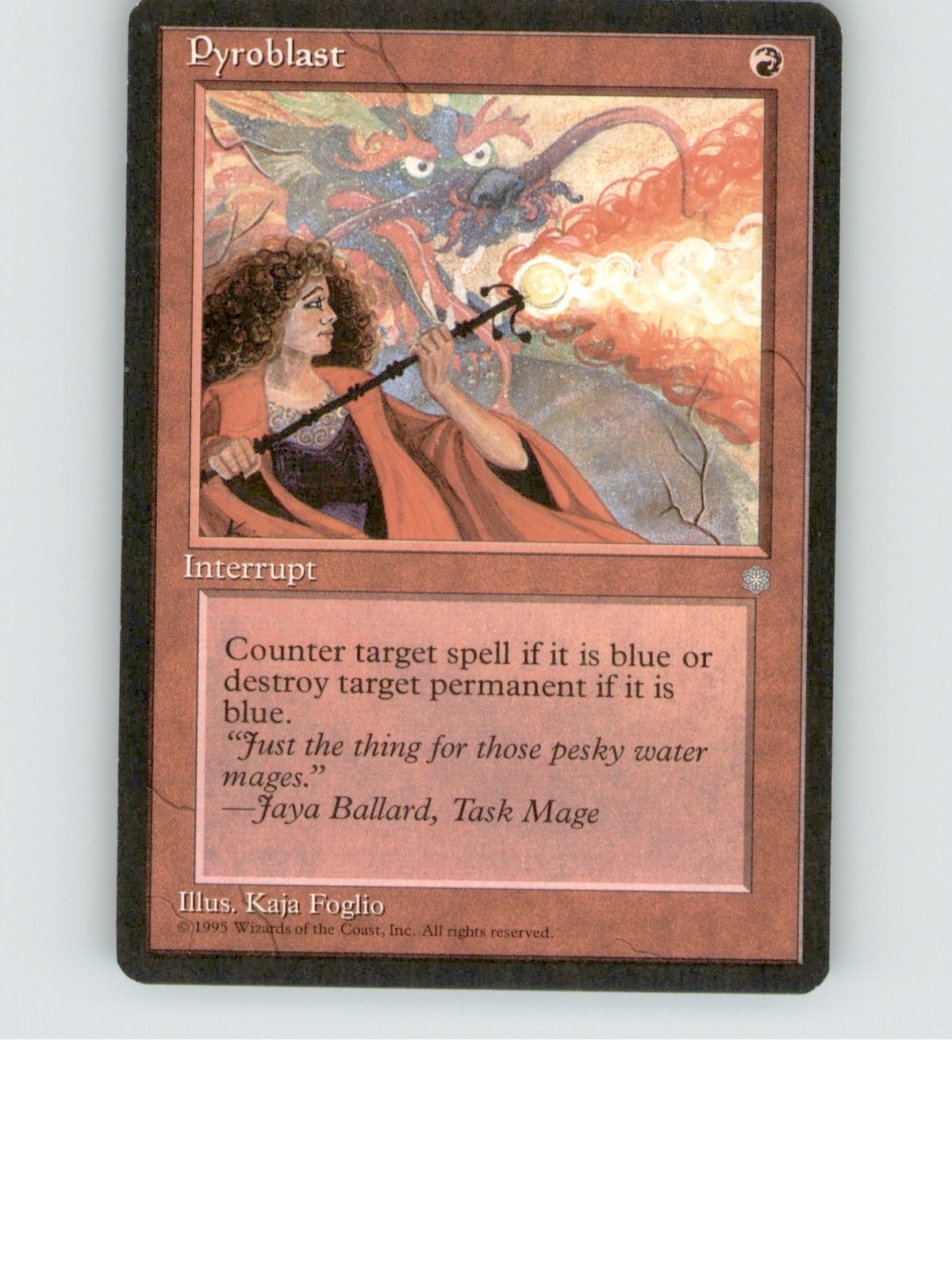 Pyroblast 213 Common Ice Age Lightly played b3-709
