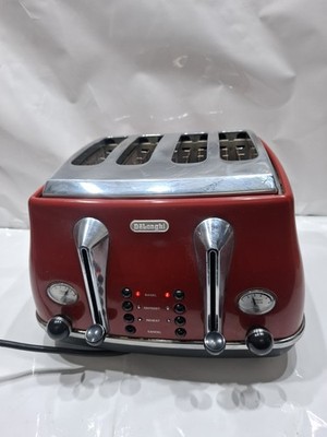 De'Longhi 4-Scheiben-Toaster Rot
